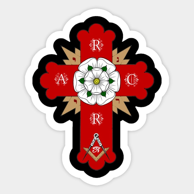 Rosy Cross Sticker by albion